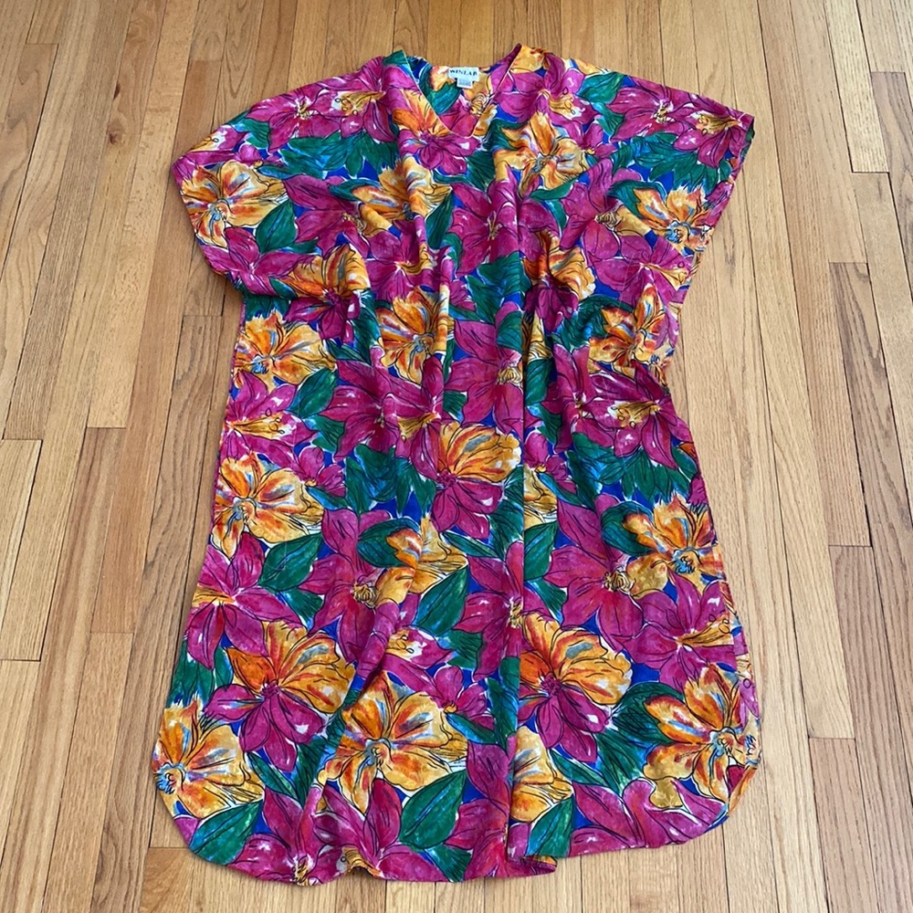 oversized flowy floral vintage kaftan